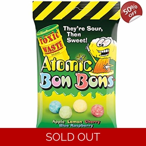 Toxic Waste Atomic Bon Bons Sour Candy - 150g Bag